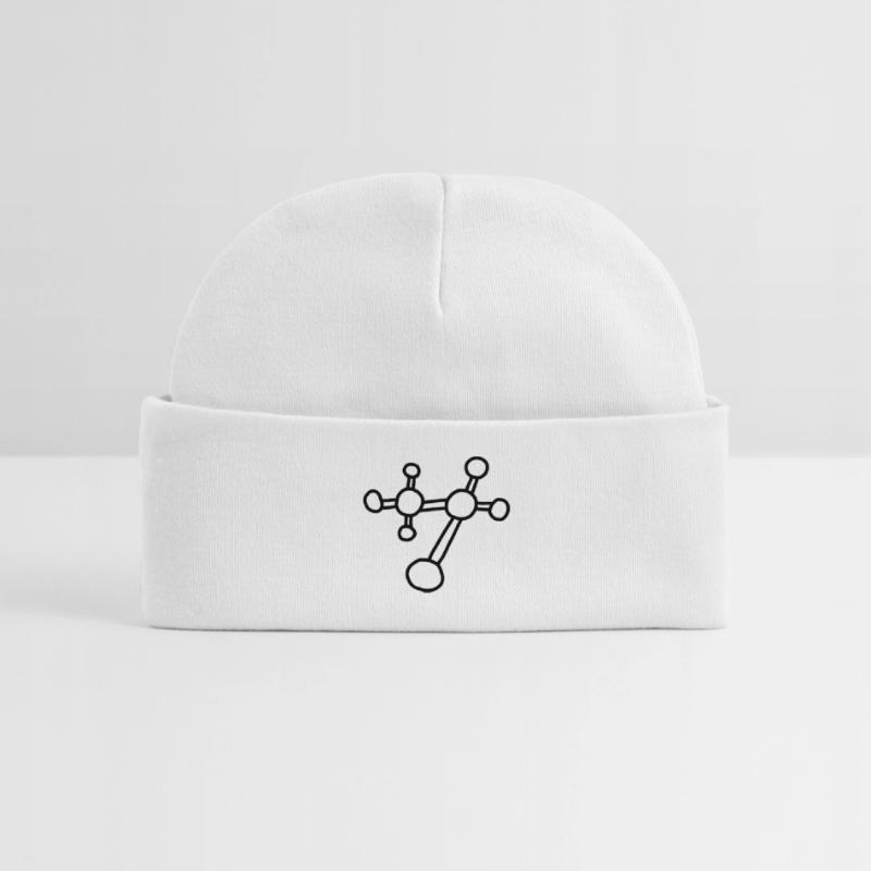 Atom molecule / physics mechanics lattice atomicon Baby Organic Beanie