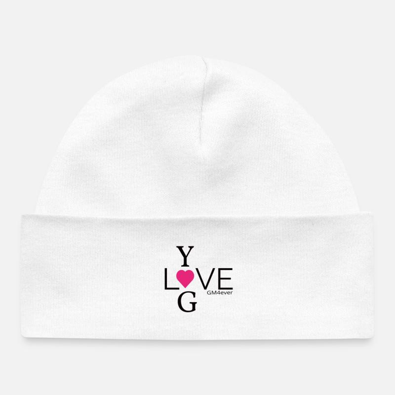 Cadeau YogLove - Bonnet bébé bio - blanc