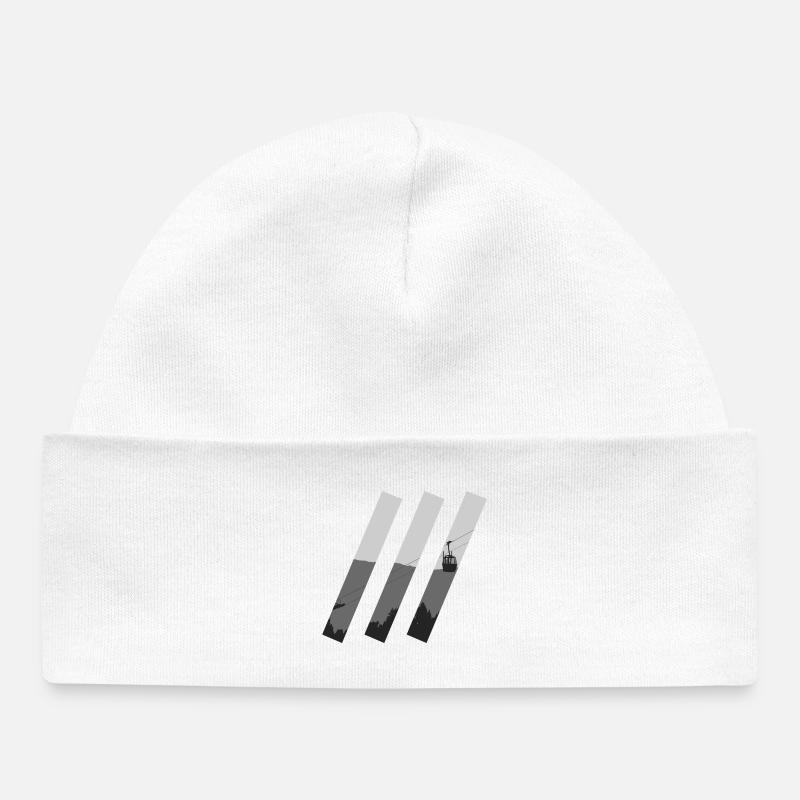 Entailles de gondole - Bonnet bébé bio - blanc