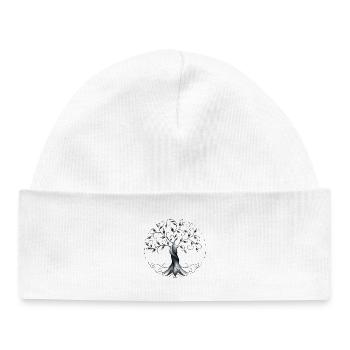 arbre de vie - Bonnet bébé bio - blanc - Devant