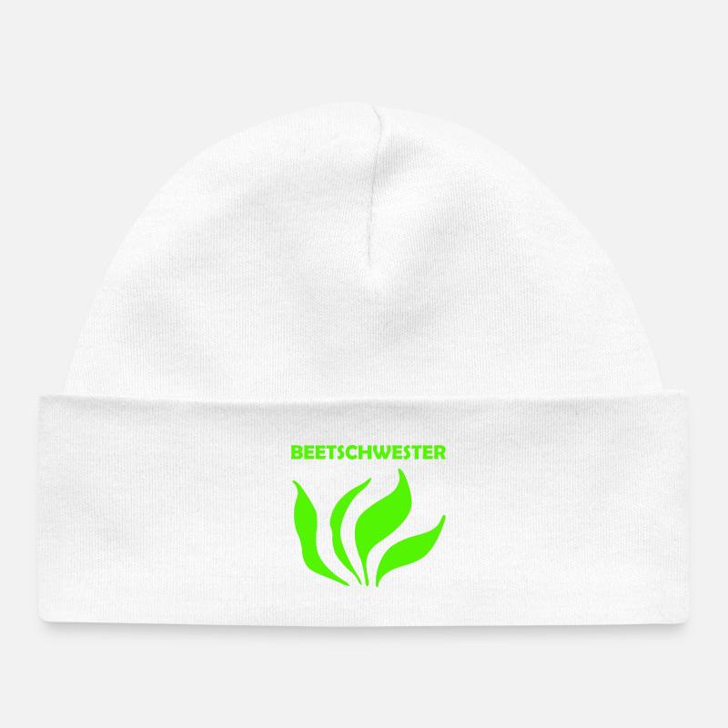 Lit sœur - Bonnet bébé bio - blanc