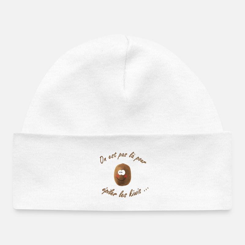 kiwi - Bonnet bébé bio - blanc