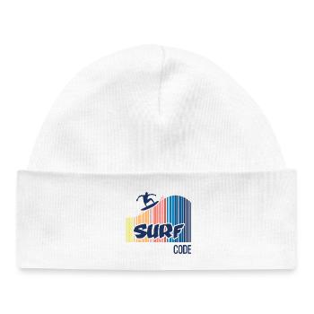 Surf Code - Baby Organic Beanie - white - Front
