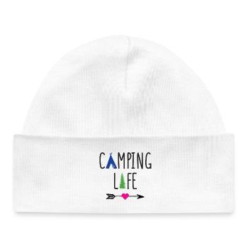 Camping Life - Baby Organic Beanie - white - Front