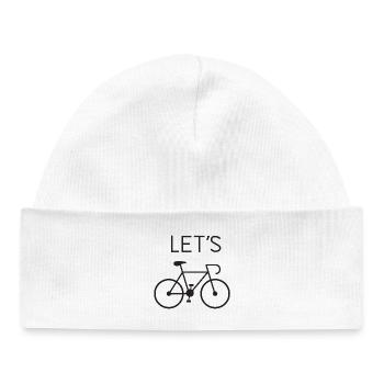 Let's Cycling - Baby Organic Mütze - Weiß - Vorne