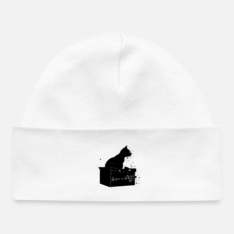 Le chat est vivant - Bonnet bébé bio - blanc