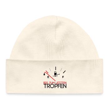 Down to the last drop - Baby Organic Beanie - white - Front