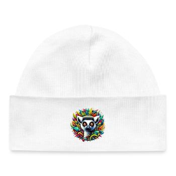 Lemur - Baby Organic Beanie - white - Front