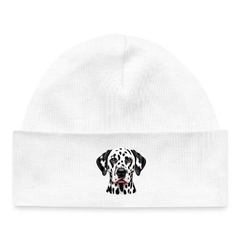 Chien dalmatien - Bonnet bébé bio - blanc - Devant