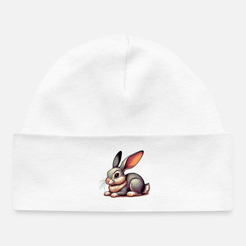 Rabbit - Baby Organic Beanie - white