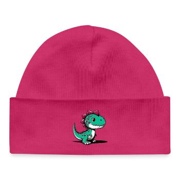 Dinosaur - Baby Organic Beanie - white - Front