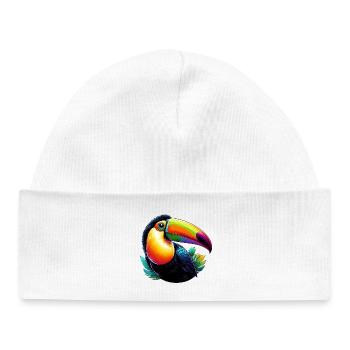 Toucan - Baby Organic Beanie - white - Front