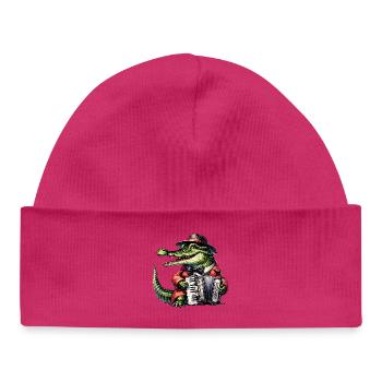 Crocodile Russian in Russian Russian Crocodiles - Baby Organic Beanie - white - Front