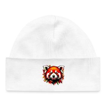 Red panda - Baby Organic Beanie - white - Front