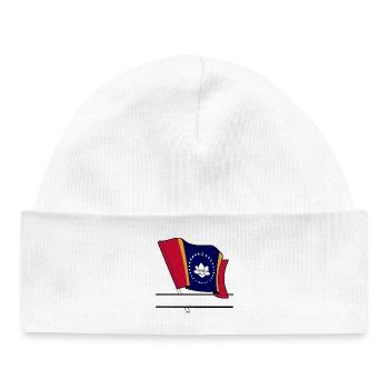 Flag Mississippi text banner - Baby Organic Beanie - white - Front