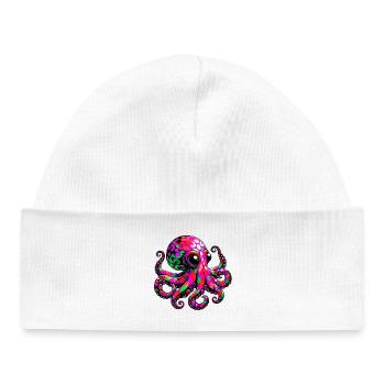 Octopus - Baby Organic Beanie - white - Front