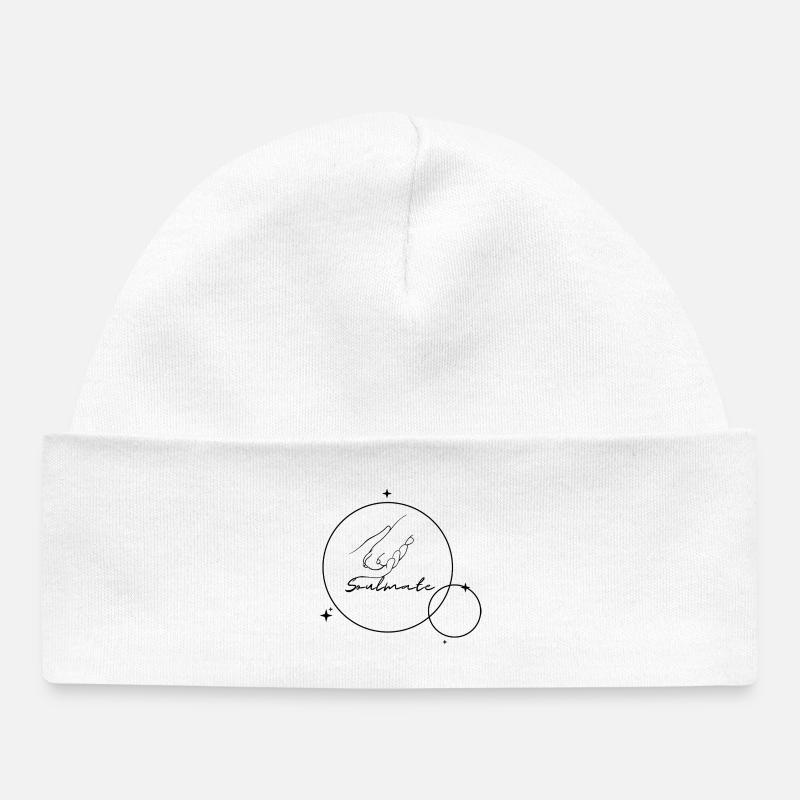 Âme sœur - Bonnet bébé bio - blanc