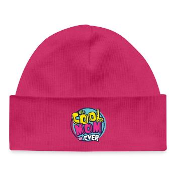 Best Coolest Mom Ever Retro Bold Design - Baby Organic Beanie - white - Front