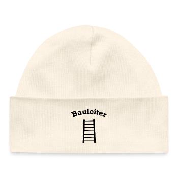 Bauleiter Outfit Handwerker - Baby Organic Mütze - Weiß - Vorne