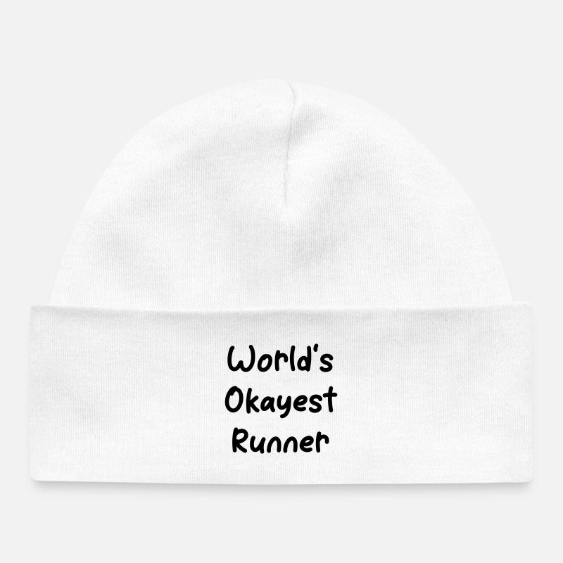 Coureur le plus correct du monde - Bonnet bébé bio - blanc