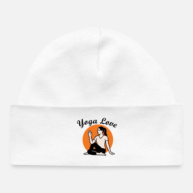 Yoga - Bonnet bébé bio - blanc