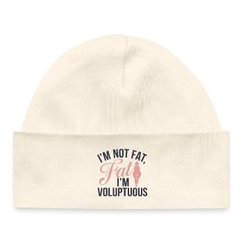 Bold Empowerment for Body Positivity  - Baby Organic Beanie - white - Front