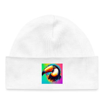 toucan - Baby Organic Beanie - white - Front