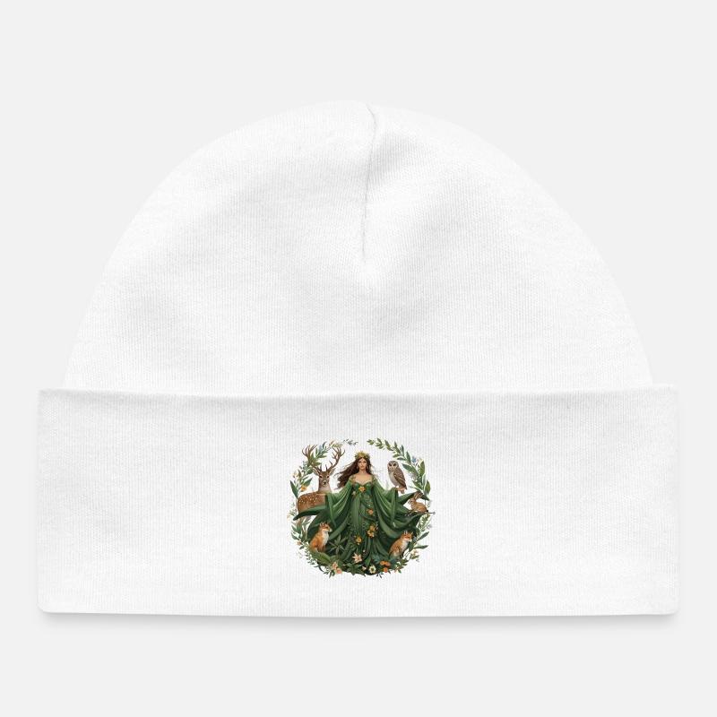 Dame Nature - Bonnet bébé bio - blanc
