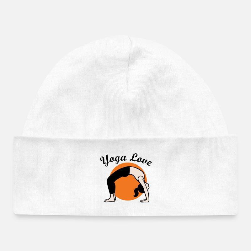 Yoga Amour - Bonnet bébé bio - blanc