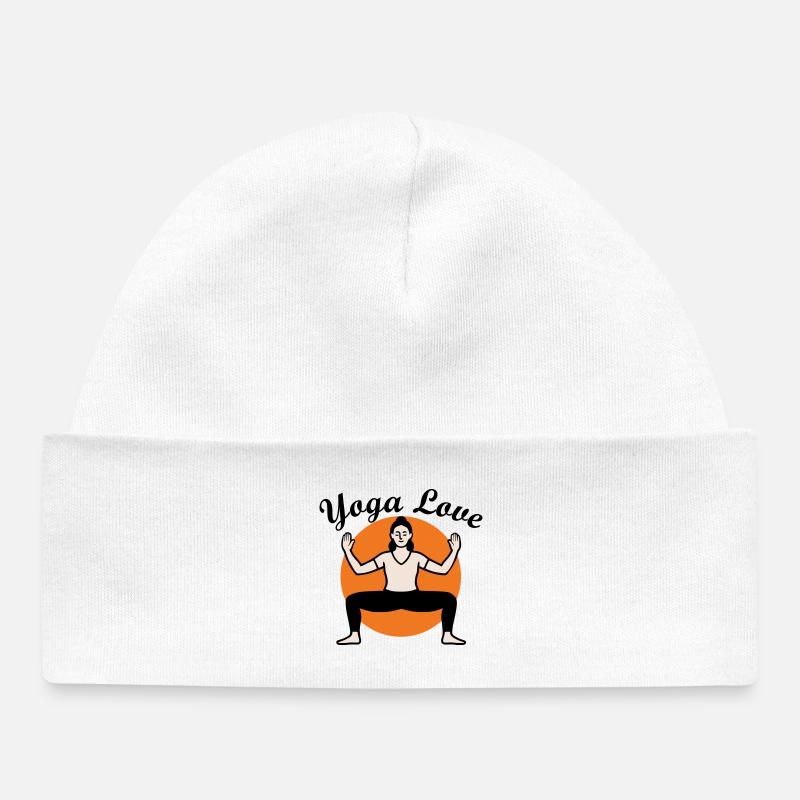 Yoga Amour - Bonnet bébé bio - blanc