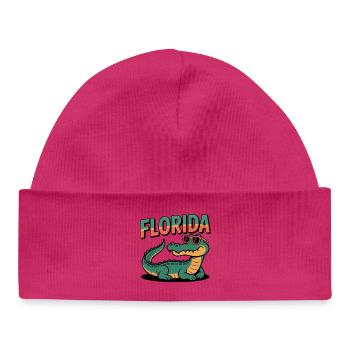 Florida Alligator - Baby Organic Mütze - Weiß - Vorne