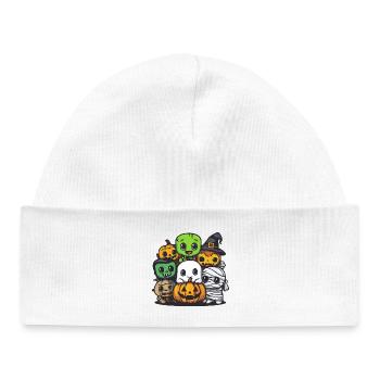 Bande dessinée Halloween Party Trick Or Treat - Bonnet bébé bio - blanc - Devant