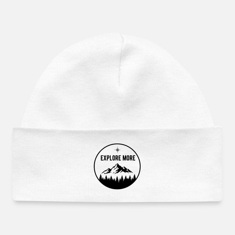 Explorateur - Bonnet bébé bio - blanc