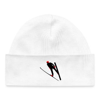 Ski jump - Baby Organic Beanie - white - Front