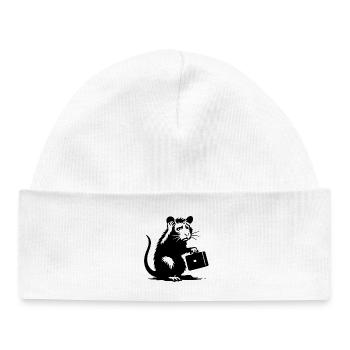 Rat de bureau désespéré - Bonnet bébé bio - blanc - Devant