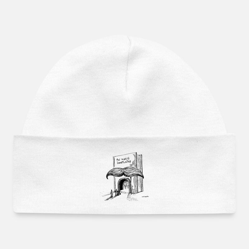 Nietzsche - Bonnet bébé bio - blanc