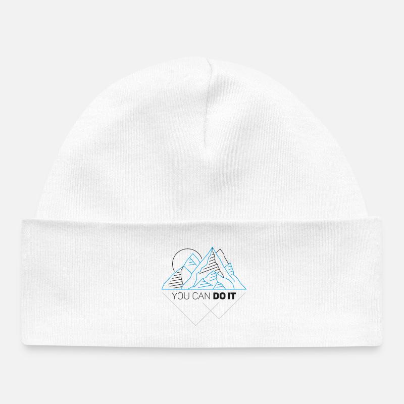 Tu peux le faire - Bonnet bébé bio - blanc