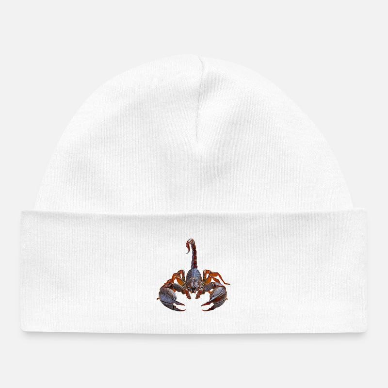 Scorpion - Bonnet bébé bio - blanc
