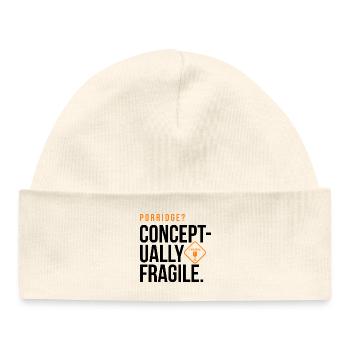 giudan  - Porridge - conceptually fragile - Baby Organic Mütze - Weiß - Vorne