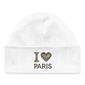 Paris – Élégance urbaine - Bonnet bébé bio - blanc - Devant