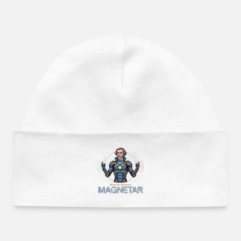 Faraday Magnetar en Armure - Bonnet bébé bio - blanc