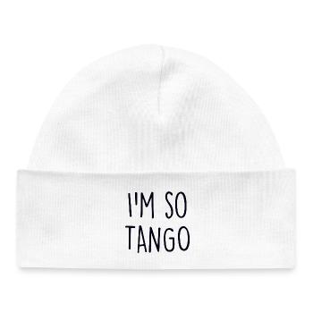 Danseur de tango - Bonnet bébé bio - blanc - Devant