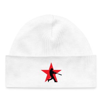Baseball - Sport - Bonnet bébé bio - blanc - Devant