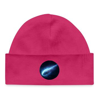 Astronomie Comète Spatiale Queue en Ligne - Bonnet bébé bio - hot pink - Devant