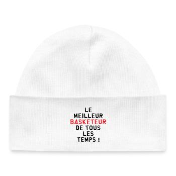 Basketball Best Basketball Player - Baby Organic Beanie - white - Front