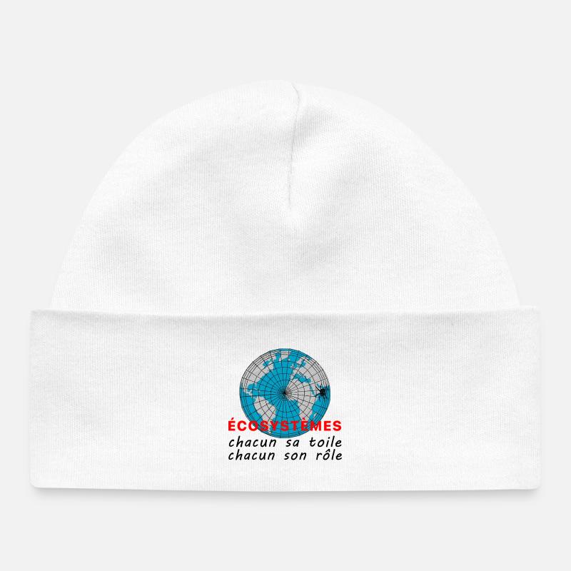ecosystmes_chacun_sa_toile_chacun_son_role - Bonnet bébé bio - blanc