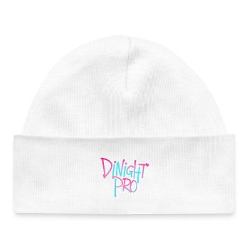 Dinight Pro Neon Gradient - Baby Organic Mütze - Weiß - Vorne