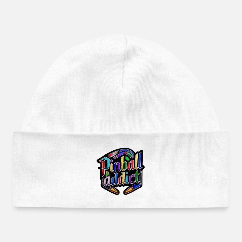 Accro au flipper - Bonnet bébé bio - blanc