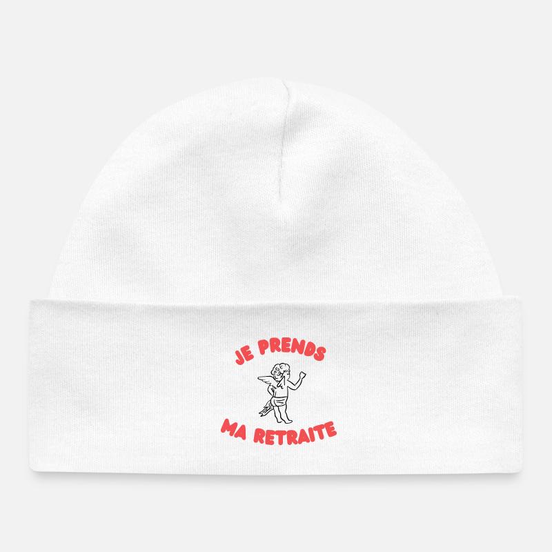 Cupidon Démissionne - Bonnet bébé bio - blanc