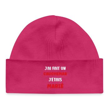 I had a nightmare: married - Baby Organic Beanie - white - Front